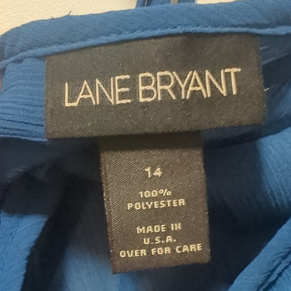 Lane Bryant Vibrant Blue Top - Picture 2 of 2